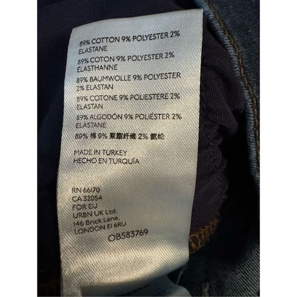 Free People Distressed Slim Curvy Fit Denim Jeans Size 29 - Picture 8 of 10